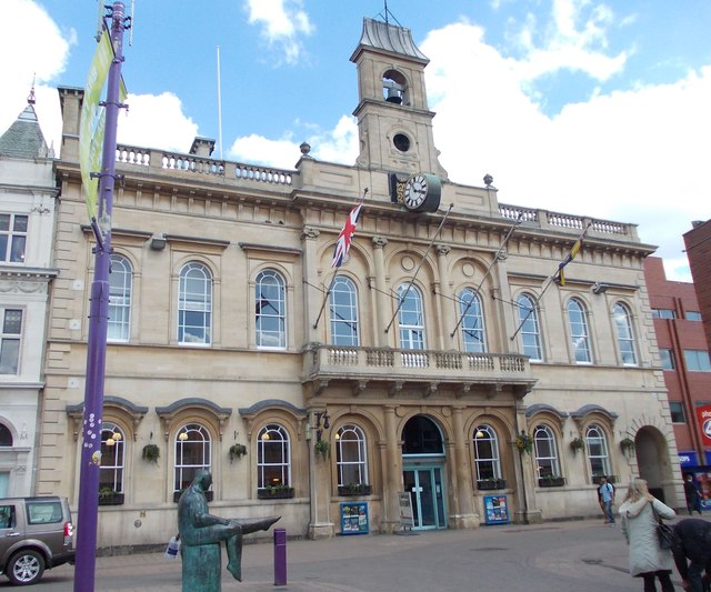 Loughborough Town Hall in Market Place
