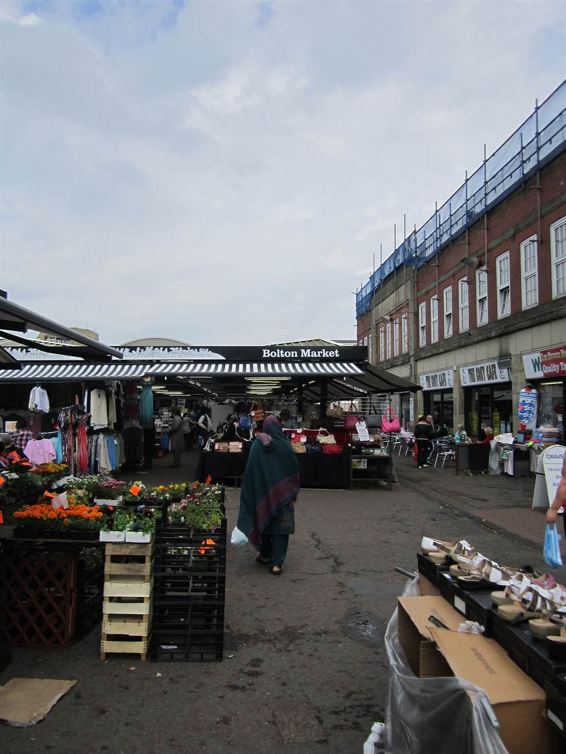 Bolton Market and town centre footpaths